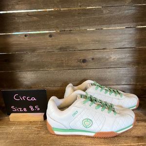 Vintage Womens Circa Y2K‎ White Leather Skateboarding Shoes Sneakers Size 8.5 M
